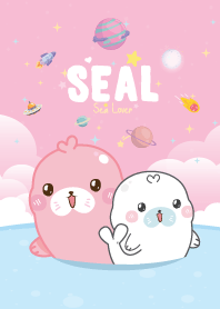 แมวน้ำอุ๋งๆ มหาสมุทร สีชมพู