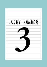 LUCKY NUMBER 3 NOTEBOOK-DUSTY MINT GREEN