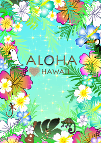 花柄♡幸運のホヌ*ハワイ＊ALOHA+241