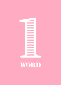 1WORD【ピンク】