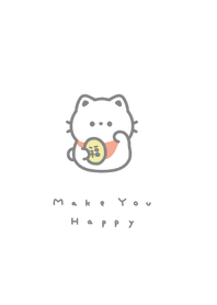 招財貓 / white