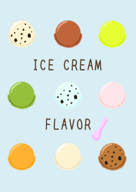 ICE CREAM FLAVOR/LIGHT BLUE/YELLOW