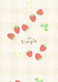 Strawberry and flower check7 from Japan