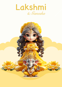 Lakshmi & Ganesha for Monday