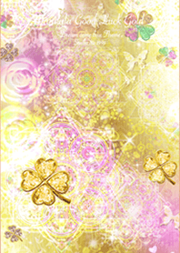 Good luck Gold Clover mandala