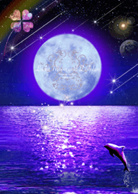 Lucky Moon And Dolphin Line Theme Line Store