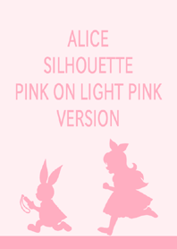 ALICE SILHOUETTE PINK ON LIGHT PINK