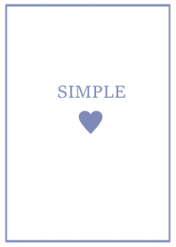 SIMPLE HEART =soft blue=