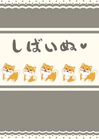 Shiba Inu-Grey Yellow Orange (Be3)