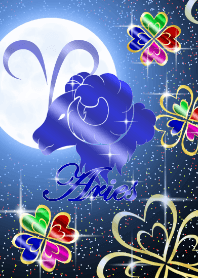 Zodiac signs Aries -Clover Moon-