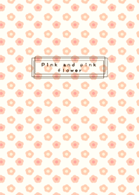 Pink and pink flower