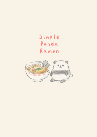 Simple Panda Ramen Beige.