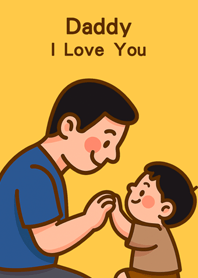 Dear Dad, I love you(sunrise yellow)