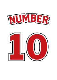 Number 10 White x Red version