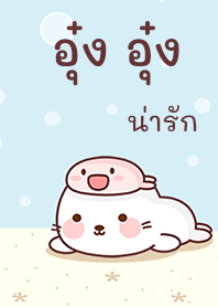 Happy seal in sea