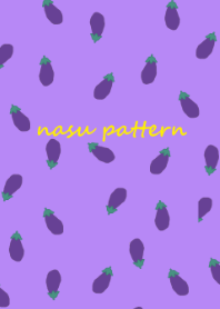 なす総柄 yellowpurple