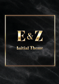 [ E&Z ]  Initial Theme Gold Black