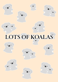 LOTS OF KOALAS/LIGHT PINK