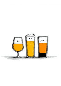 The Faces of Beer Glasses