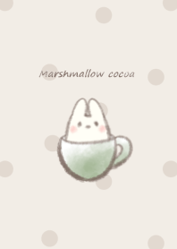 Marshmallow cocoa Rabbit*-green- 2