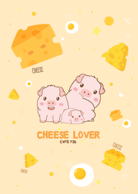 Pig Cheese Lover Cute