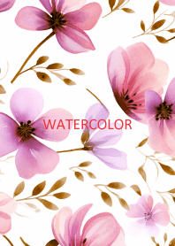 WATERCOLOR-PINK FLOWER 22