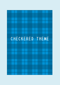 BLUE CHECKERED THEME-LIGHT BLUE-BLUE