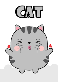 Emotion Love You Gray Cat