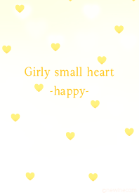 Girly small heart happy