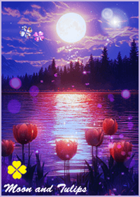 Moon and tulips*