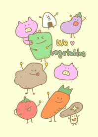 Cute happy vegetables