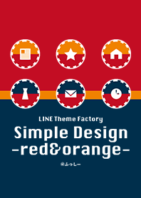 simple design -red&orange-