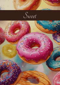 Delicious donuts2 on brown