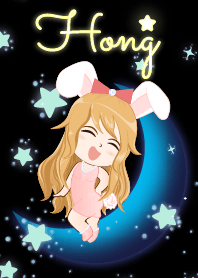 Hong- Bunny girl on Blue Moon