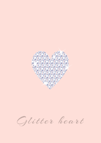 Glitter Heart orange43_2