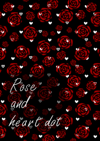 Rose and heart dot