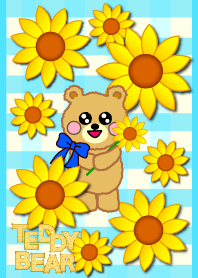 Teddy Bear with Sunflower.