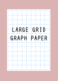 LARGE GRID GRAPH PAPER-DUSTY PINK