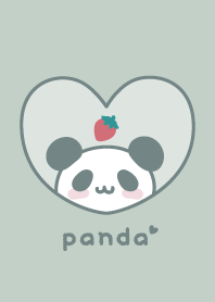 熊貓 草莓 [暗綠色]