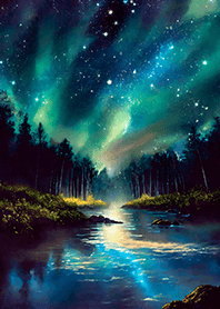 Beautiful starry night view#2180