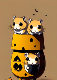 Halloween Hamster FF96FF