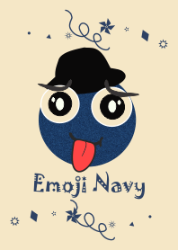 Emoji Navy Beige