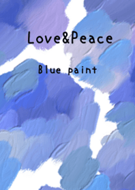 Oil painting art blue paint 56