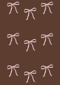 Simple Ribbon (Brown and Pink)
