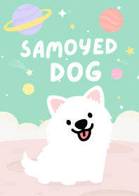 Samoyed Dog Galaxy Mint