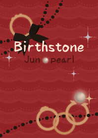 Birthstone ring (Jun) + ivory