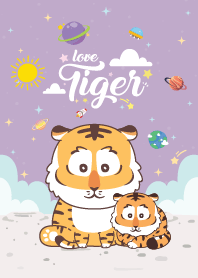 Tiger Love Galaxy Violet