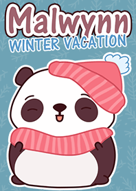 Malwynn the Panda Bear Winter Theme
