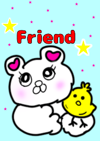 It is a bear and chic11 friend