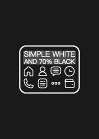 Simple black and 3% white